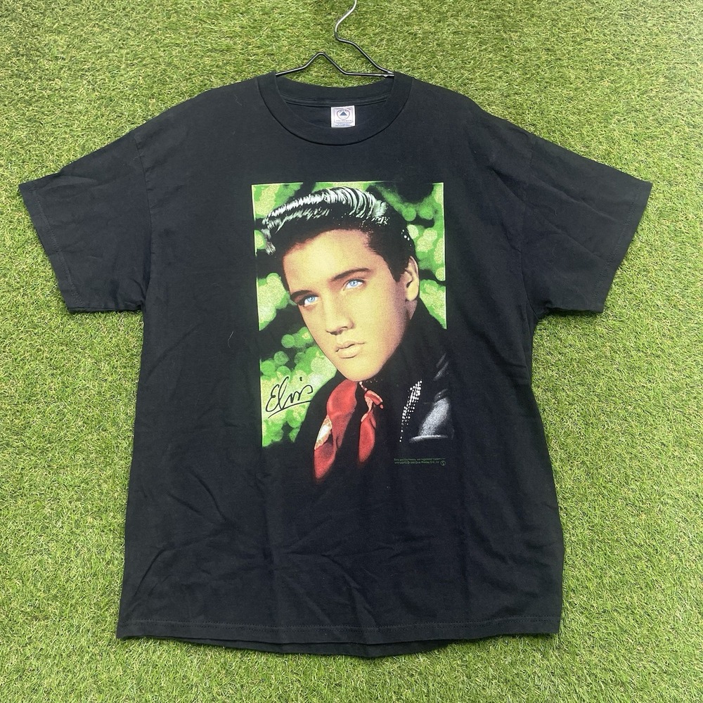 Vintage Elvis Presley Shirt Mens XL Delta Tag Pro Weight 1999 Music Band Tee